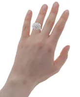 Wrapped Love Diamond Starburst Cluster Ring (1-1/2 ct. t.w.) 14k White Gold or Yellow Gold, Created for Macy's