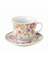 Lorren Home Trends 8 Piece 8oz Coffee Cup and Saucer Set