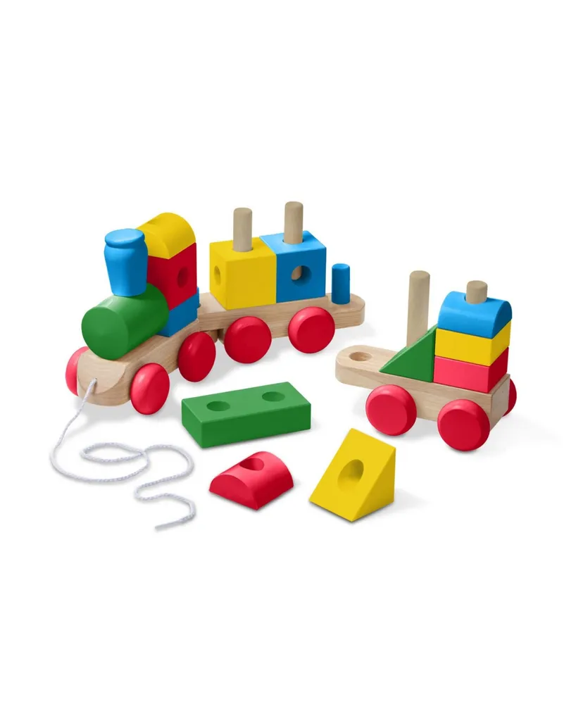 Melissa and Doug Wooden Jumbo Stacking Train Classic