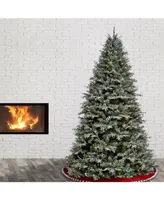 National Tree Company 7.5 ft. Snowy Stonington Fir Tree with Dual Color Led Lights