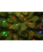 National Tree 6.5' Feel Real Downswept Douglas Fir Hinged Tree with 750 Dual ColorLED Lights+ PowerConnect(Tm) System-9 Functions