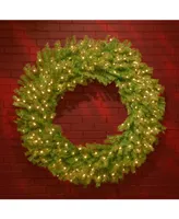 National Tree Company 48" Norwood Fir Wreath with 300 Warm White Led Lights