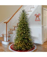 National Tree 7.5' Dunhill Slim Fir Hinged Tree with 600 Clear Lights