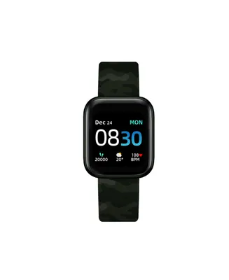 iTouch Air 3 Unisex Heart Rate Green Camouflage Strap Smart Watch 44mm