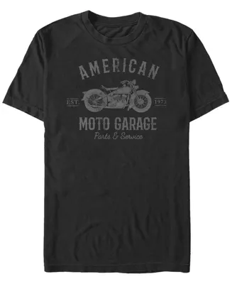 Fifth Sun Men's Generic Additude American Moto Garage Short Sleeve T-shirt