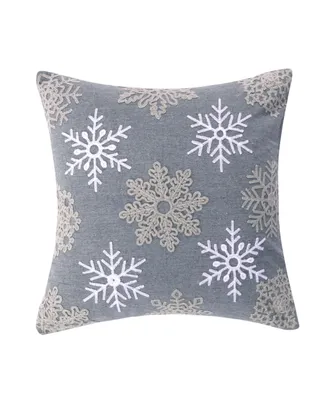 Levtex Rudolph Snowflake Decorative Pillow, 18" x 18"