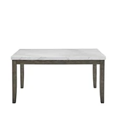 Closeout! Emily Marble Rectangular Dining Table