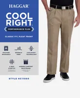 Cool Right Performance Flex Classic Fit Pleat Front Pant