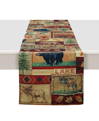 Laural Home Lodge Collage Table Runner