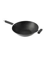 Joyce Chen Professional Series 14" Carbon Steel Excalibur Nonstick Wok with Phenolic Handles