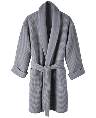 Hotel Collection Cotton Waffle Textured Bath Robe, Exclusively at Macy's