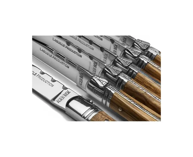 Laguiole Evolution 6 Piece Stainless Steel Steak Knife Set