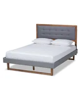 Emele Modern Transitional Full Size Platform Bed