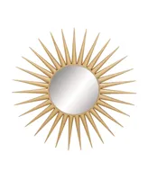 CosmoLiving by Cosmopolitan Gold Glam Metal Wall Mirror, 42 x 42 - Gold