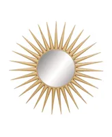 CosmoLiving by Cosmopolitan Gold Glam Metal Wall Mirror, 42 x 42