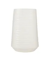 CosmoLiving by Cosmopolitan White Porcelain Contemporary Vase, 5" x 9"