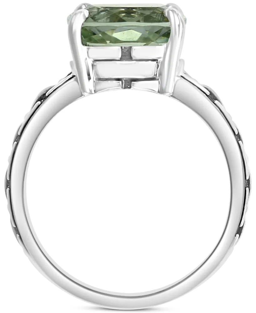 Effy Green Quartz Statement Ring (3-7/8 ct. t.w.) Sterling Silver