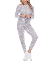 Women's Leopard Lounge Set, 2 Piece