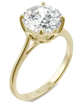 Moissanite Round Solitaire Ring (2-3/4 ct. tw. Diamond Equivalent) 14k White Gold or Yellow