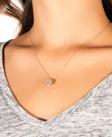 Moissanite Solitaire Pendant (3-1/10 ct. t.w. Diamond Equivalent) 14k White Gold and Yellow