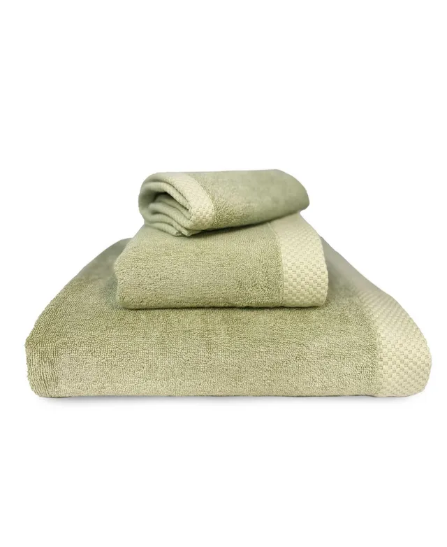 3pc Viscose from Bamboo Luxury Bath Towel Set White - BedVoyage