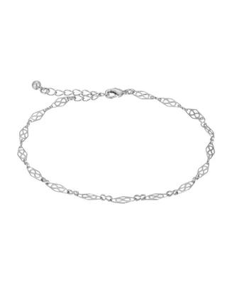 Women's Silver-Tone Chain Anklet