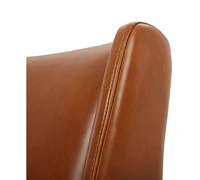 Jollene 29" Leather Winged Accent Chair, Created for Macy's