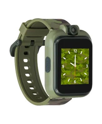 Kid's Playzoom 2 Olive Camouflage Print Tpu Strap Smart Watch 41mm