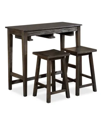 Furniture of America Renmark Bar Table Set, 3 Piece