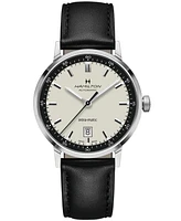 Hamilton Men's Swiss Automatic Intra-Matic Leather Strap Watch 40mm