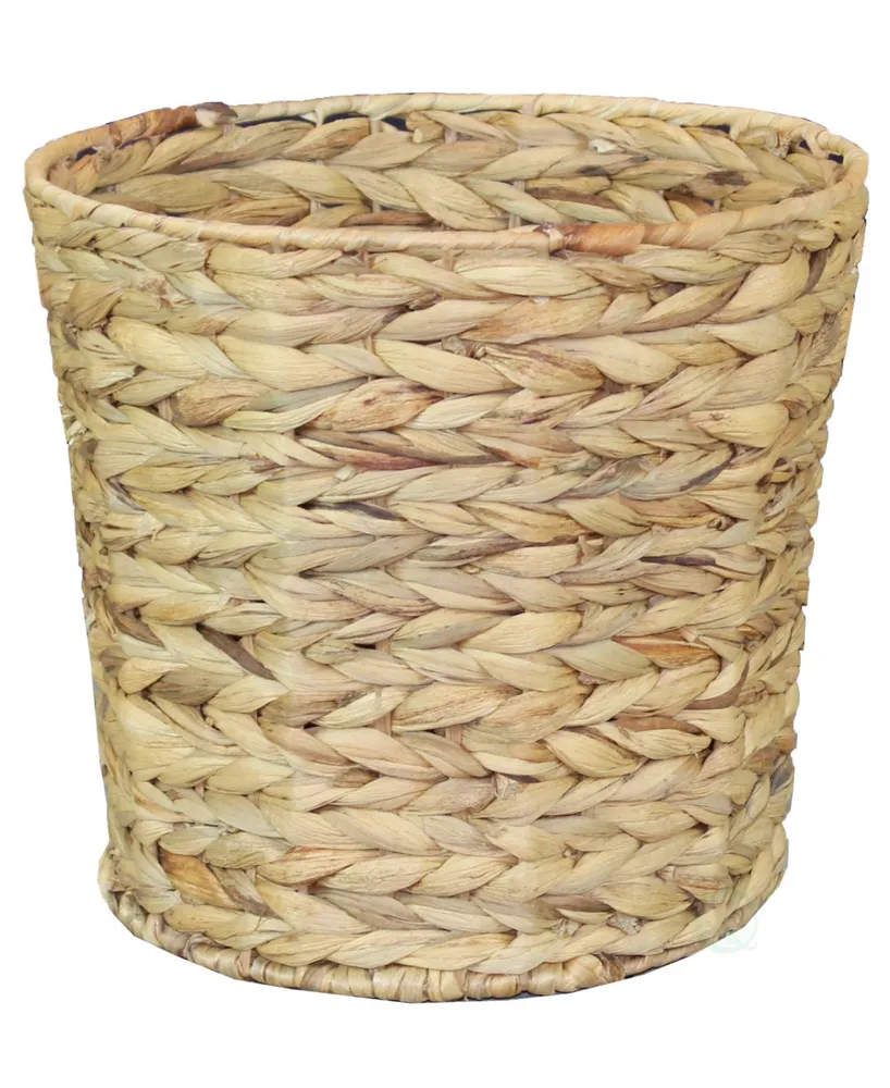 Vintiquewise Natural Water Hyacinth Round Waste Basket