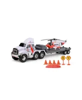 FunRise Mighty Fleet Titans Flatbed Truck with Helicopter