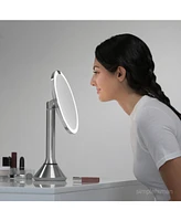 simplehuman 8" Round Sensor Makeup Mirror with Touch-Control Dual Light Settings