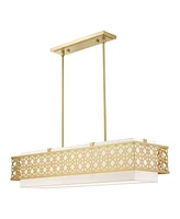 Calinda 6 Lights Linear Chandelier 