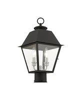 Mansfield 2 Lights Outdoor Post Top Lantern