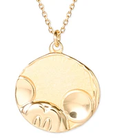 Disney Mickey Mouse Medallion 18" Pendant Necklace in 18k Rose Gold-Plated Sterling Silver