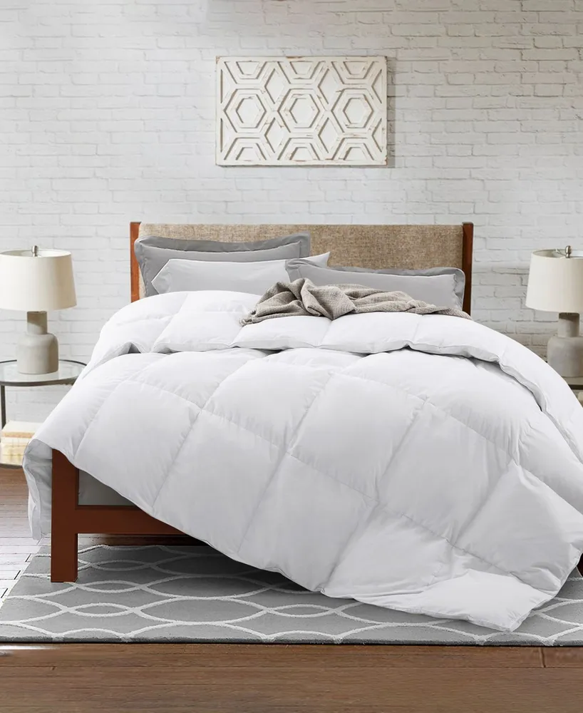 Unikome Heavyweight White Goose Feather and Fiber Comforter