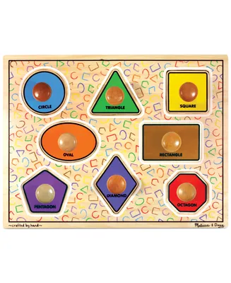 Melissa and Doug Kids Toy, Large Shapes Jumbo Knob Puzzle