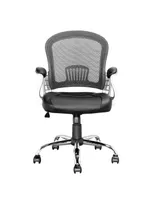 CorLiving Workspace Office Chair with Leatherette and Mesh