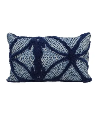 Chicos Home Hues of Blue Decorative Pillow, 14" x 24"