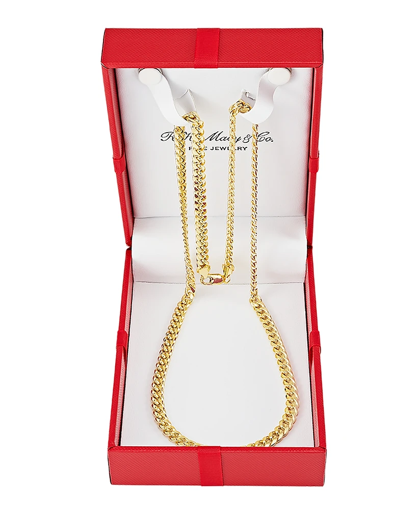 Italian Gold Miami Cuban Link 26" Chain Necklace (6mm) in 10k Gold