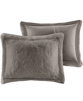 Intelligent Design Malea Shaggy Faux-Fur 3-Pc. Duvet Cover Set, Full/Queen
