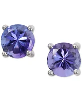 Ruby Stud Earrings (1/2 ct. t.w.) in 14k White Gold (Also in Tanzanite and Sapphire)