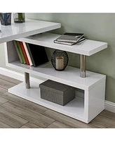 Tara Multifunctional Corner Desk with Shelves