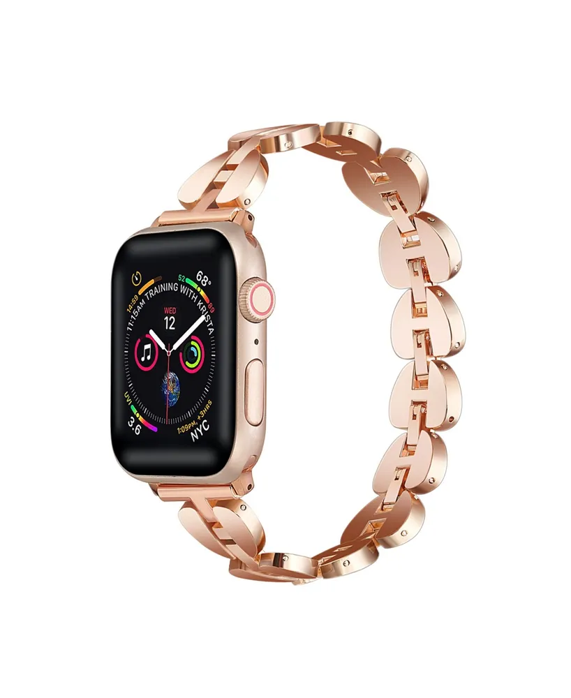 Unisex Sleek Metal Link Apple Watch Replacement Band