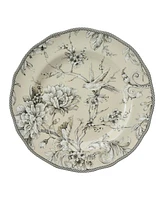 222 Fifth Adelaide Toile 16 Piece Dinnerware Set, Service for 4