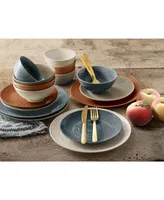 Sango Siterra Painters Palette 16 Piece Dinnerware Set, Service for 4