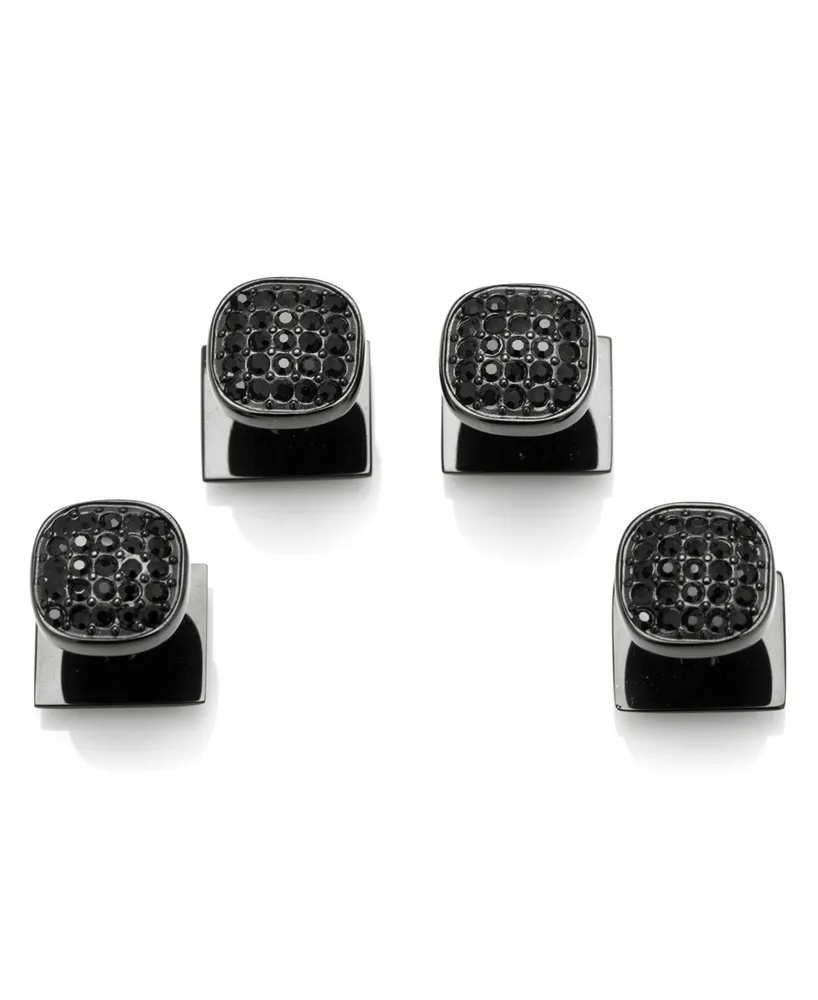 Men's Pave 4 Piece Studs Set