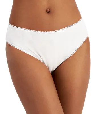 Charter Club Everyday Cotton High-Cut Brief Underwear, Created for Macy's