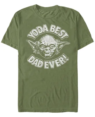 Men's Star Wars Yoda Best Dad Short Sleeve T-Shirt